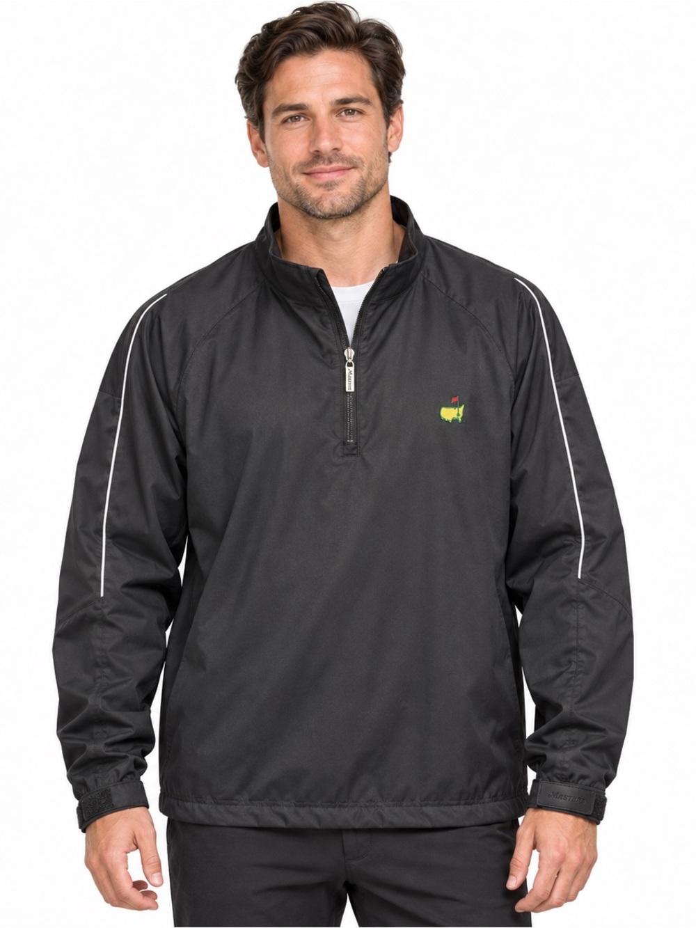 Masters Tech Augusta National Golf Pullover Windbreaker Black Men’s XL
